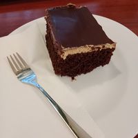 Super yummy chocolate peanut cake!! 😍 at Maran Vegan in Vienna