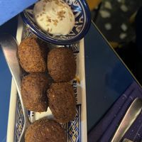 Falafel with tahinii  at Riad Majorelle in Milan