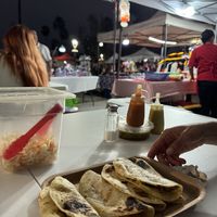 Tacos de harina….one of each and some   at Taco'n Siente in Guadalupe