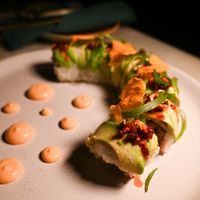 Vegan Sapphire Roll Made with Jackfruit at Jade Beverly Hills in Beverly Hills