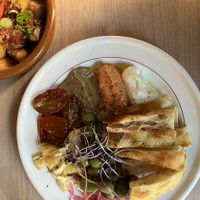 Meze mix and patatas  at Fir in Malmo