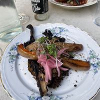 Pumpkin w spetskål and miso lentils   at Fir in Malmo