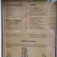 Menu 3 at Batanga in York