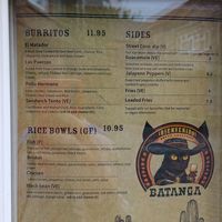 Menu 4 at Batanga in York