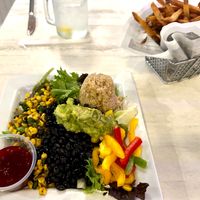 Power Salad and Basket of Fries at Amelia's  in Ocean Isle Beach