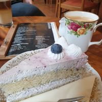 Vegane Heidelbeertorte at V-Cake Cafe in Dresden