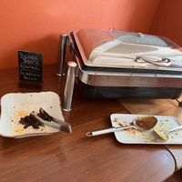 hot buffet  at V-Cake Cafe in Dresden