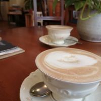 cappuccino (w/ oat milk) at V-Cake Cafe in Dresden