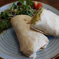 Crispy chicken wrap at V-Cake Cafe in Dresden