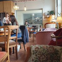 Interior at V-Cake Cafe in Dresden