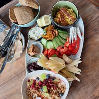 Breakfast plate for 2 at V-Cake Cafe in Dresden