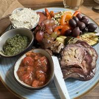 Antipasti platter  at V-Cake Cafe in Dresden