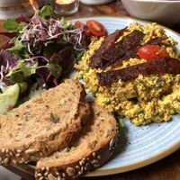 scrambled tofu  at V-Cake Cafe in Dresden