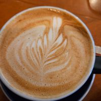 Hafer Cappuccino at V-Cake Cafe in Dresden