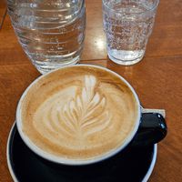 Sprudel & Cappuccino at V-Cake Cafe in Dresden