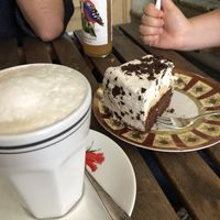 Vegan straciatella cake at V-Cake Cafe in Dresden