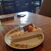Orange-caramel cake at V-Cake Cafe in Dresden