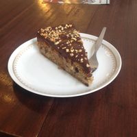 hazelnut banana chocolate cake at V-Cake Cafe in Dresden