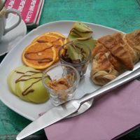 a VERY tasty croissant, can't remember the name of it, sorry! at Chaostheorie in Berlin