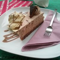 a fantastic chocolate cake at Chaostheorie in Berlin