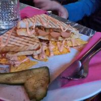 Sandwich with sausage at Chaostheorie in Berlin