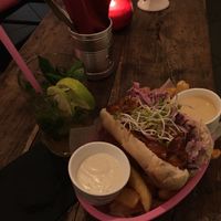 Pulled mushroom burger  at Chaostheorie in Berlin