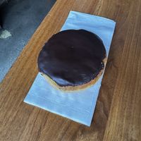 Boston crème not vegan  at Five Daughters Bakery - 5th & Broadway in Nashville