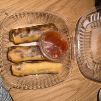 Vietnamese-style fried spring rolls; bean noodles, cabbage, carrots and taro root; served w. sweet chili dipping sauce  at Daleng Restaurant in Philadelphia