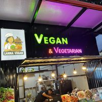 Sign  at Lanna Square Vegan in Chiang Mai