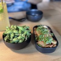 Edamame und Kimchi scharf  at Kukku Ramen in Ulm
