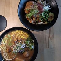 Vegan Miso & Tantan Mazemen vegan. at Kukku Ramen in Ulm