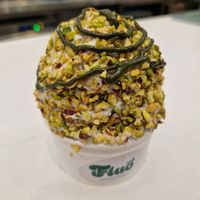 Pistachio ice-cream at Fluo in Belgrade
