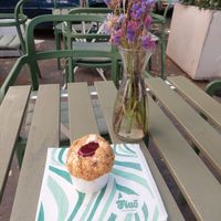 Strawberry and bisquit flavor at Fluo in Belgrade