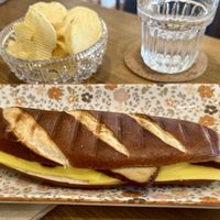 Grillled tofu and cheese sandwich   at Tiny Rebels in Crete