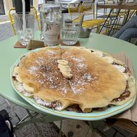 Crepes hazelnut praline  at Tiny Rebels in Crete