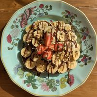 Hazelnut Praline Pancakes at Tiny Rebels in Crete