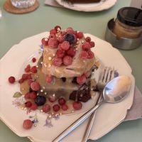 Chocolate brownie with all the extras  at Tiny Rebels in Crete