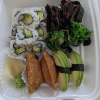 Vegetarian deluxe combo at Tokyo Noodle Shop in Edmonton