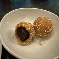 Red bean filling. These are so delicious.  at Sum Bar in Greenville