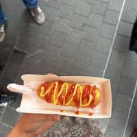corn dog vegano   at Aha! in Seoul