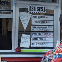 Vegan slices of the day! Same price as non-vegan slices! at Brutal Pie in Grand Junction