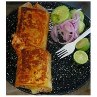 Jackfruit Birria Burrito at Taqueria La Esquina in Tucson