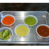 Dipping Salsas at Taqueria La Esquina in Tucson