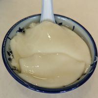 Homemade bean curd with ginger at Wan Chee Beancurd in Ipoh