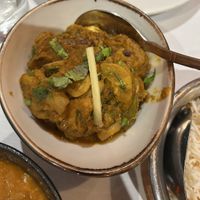 Mushrooms bhaji   at Curry Y Canela in Madrid