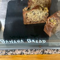 Vegan banana bread at Quisqueya in Madrid