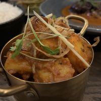 Bombay potatoes   at Dakwala Bombay Canteen in Newcastle Upon Tyne