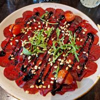 Rode bietencarpaccio at Restaurant Het Wapen van Harmelen in Harmelen