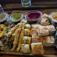 Vegan mezze plate for 2 at Sana Middle Eastern Restaurant in Fremantle