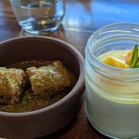 Desserts included with the vegan mezze plate for 2 at Sana Middle Eastern Restaurant in Fremantle